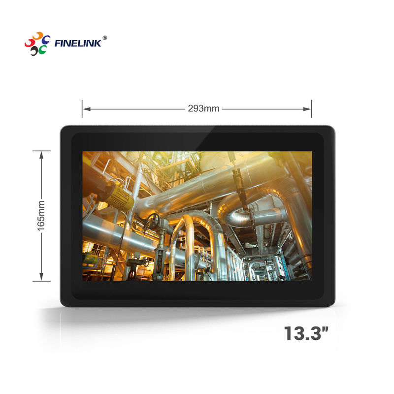 13.3 polegadas Industrial Panel PC IP65 Industrial All In One PC com estrutura de metal