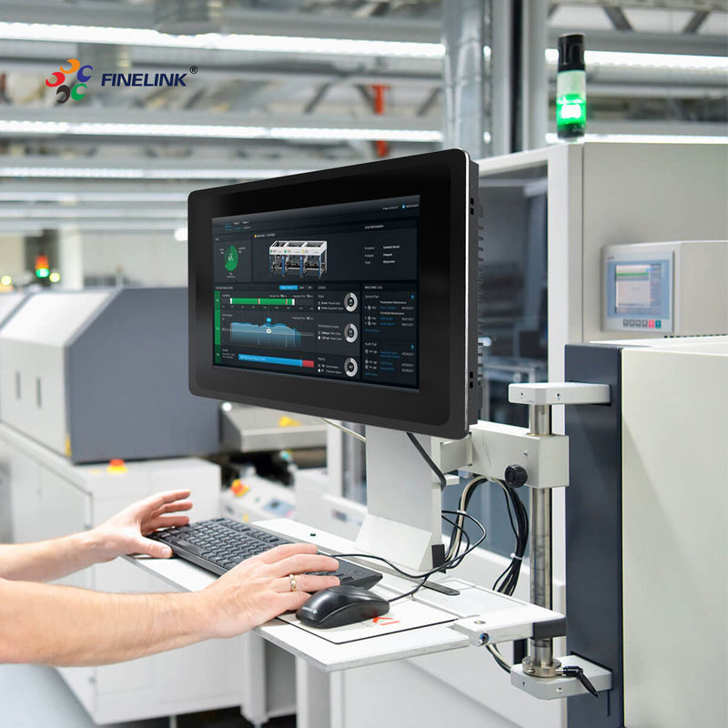 13.3 polegadas Industrial Panel PC IP65 Industrial All In One PC com estrutura de metal