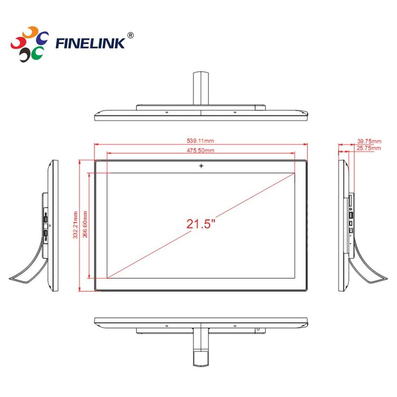 Display VA/IPS portátil de 32 polegadas