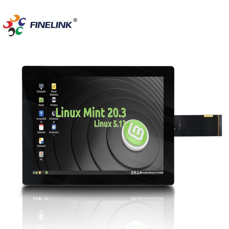 10.4 polegadas e ecrã LCD multi-toque com capacidade RS232 Tipo de interface
