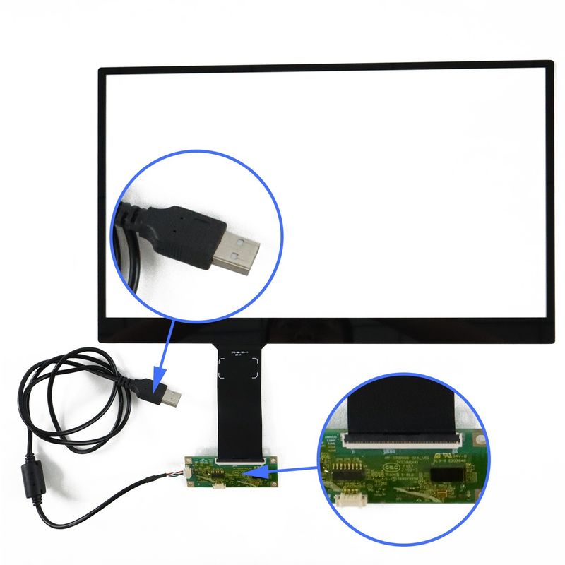15.6 polegadas de tamanho pequeno capacitivo USB touch screen panel para Wins sistema operacional fabricado
