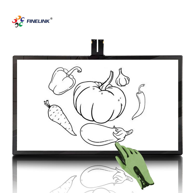 32-55 polegadas FINELINK painel LCD touch screen PCAP preto painel de toque de educação capacitivo