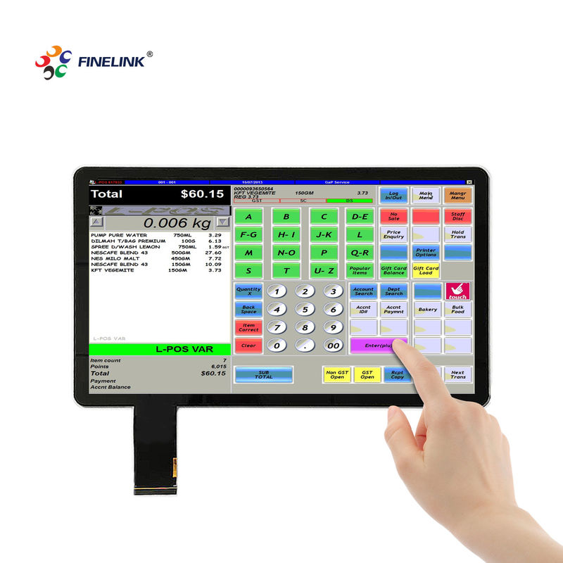 ETI/ILITEK/SIS painel de tela sensível ao toque preto FINELINK 14