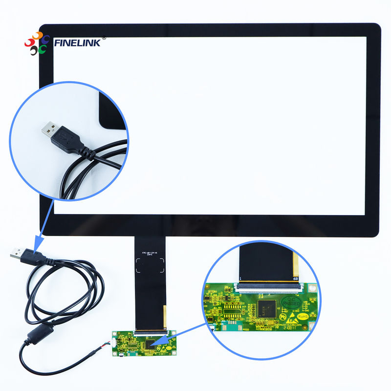 Painéis de tela sensível ao toque capacitivos projetados por USB multi-touch personalizados de fábrica de 7-86 polegadas