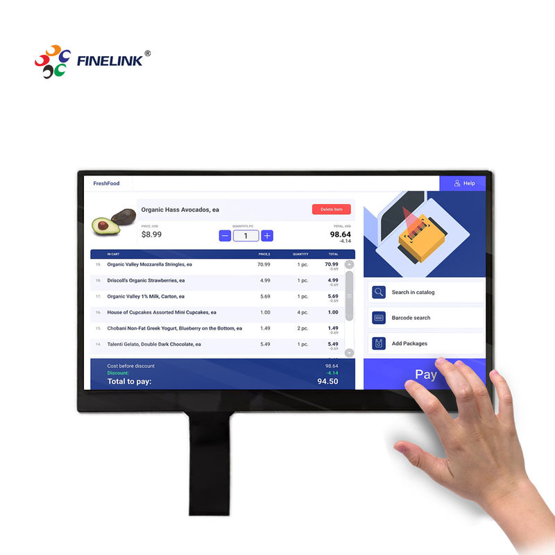 EETI/ILIEK/SIS drive IC 15,6 polegadas capacitivo painel de ecrã LCD sensível ao toque para raspberry pi