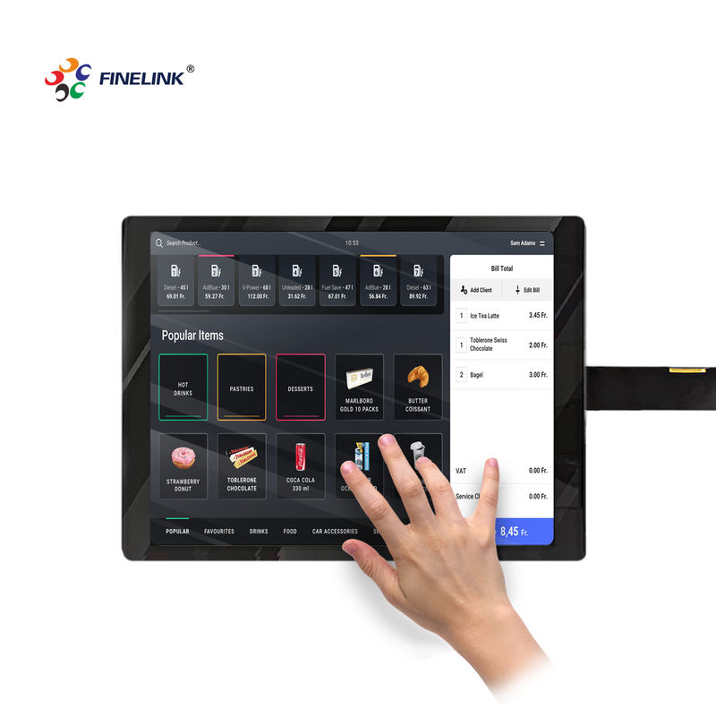 Kit de sobreposição de painel de toque capacitivo projetado de 15 polegadas de porta USB EETI para multifunção