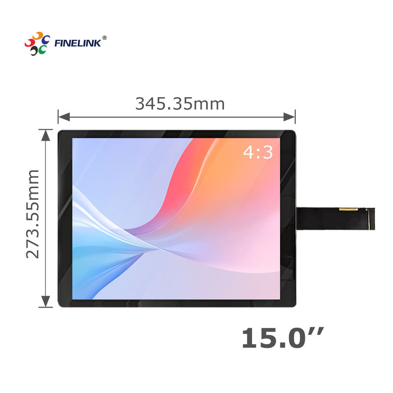 Sensor de vidro personalizado industrial de 15 polegadas USB EETI 10 pontos à prova de poeira Projeção de painel de tela sensível ao toque capacitivo