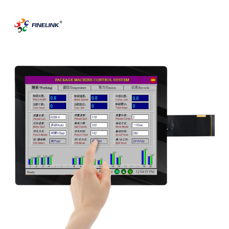 10.4 polegadas impermeável EETI/ILITEK Pcap vidro Industrial Control Raspberry Pi touch panel