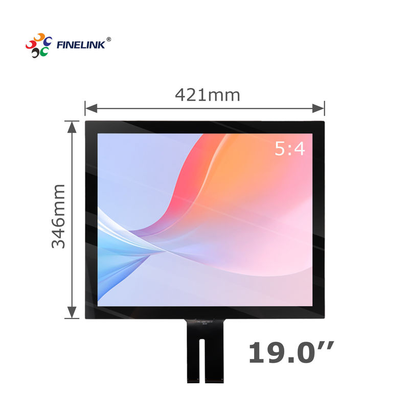 19 polegadas de tela sensível ao toque personalizada G G Capacitivo para o terminal bancário LCD