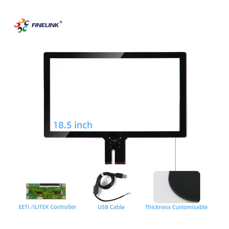 Sensor de tela sensível ao toque com vários dedos personalizado Display Windows Mac Linux 250x428mm Ângulo de visão de 178°