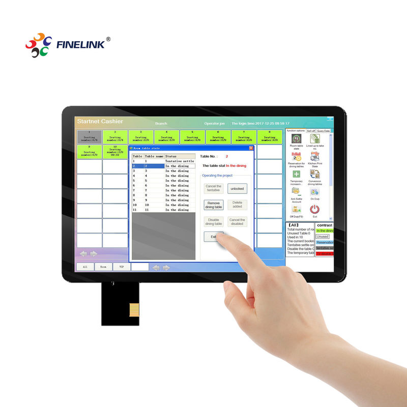 15.6 polegadas Painel de toque multifuncional Para POS Monitor capacitivo touch screen
