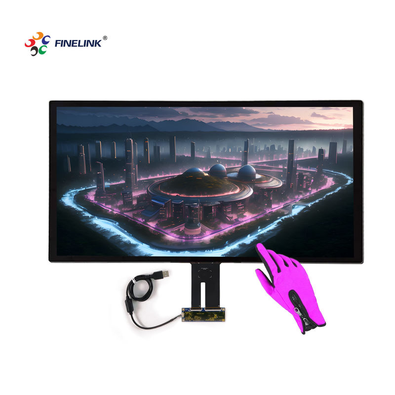 7 10.1 12.1 13.3 15 17 18.5 21.5 Painéis de toque capacitivos de 27 polegadas com interface multi-toque e USB para casa inteligente